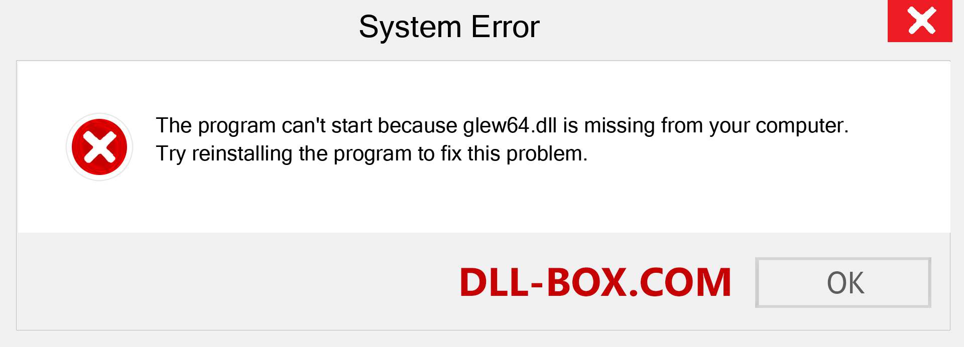  glew64.dll file is missing?. Download for Windows 7, 8, 10 - Fix  glew64 dll Missing Error on Windows, photos, images